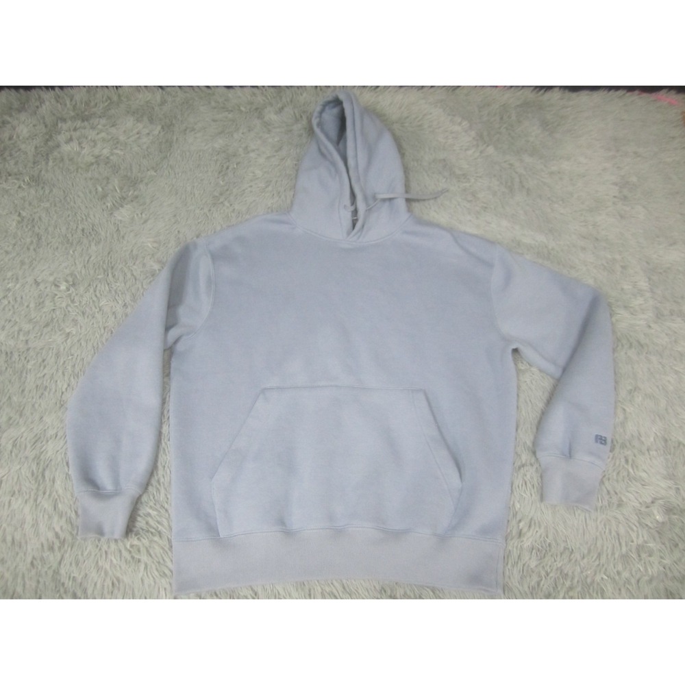 Pull & Bear Hoodie Mens Large Blue Kangaroo Pockets Pullover Sweatshirt Active